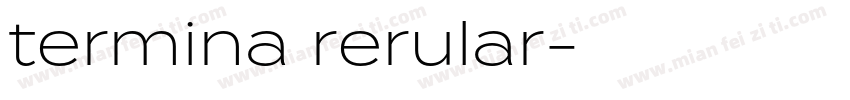 termina rerular字体转换